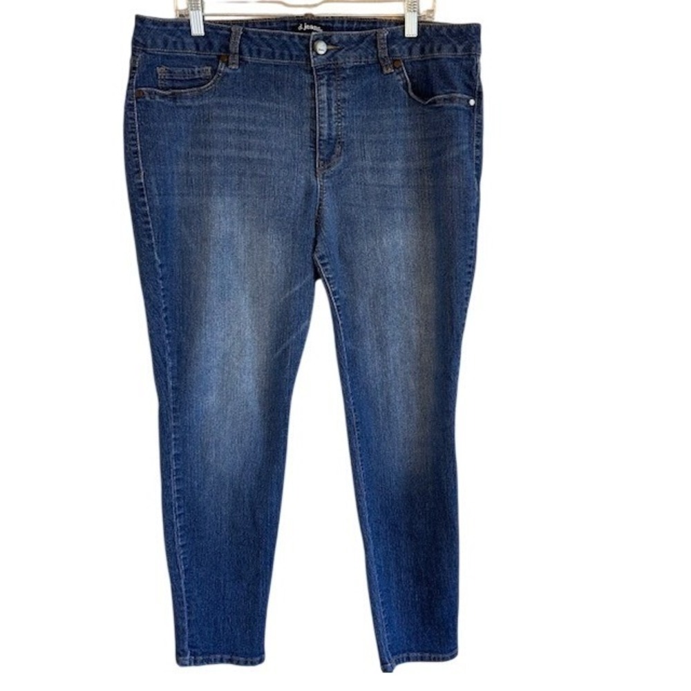 D. Jeans Women's Denim Blue Skinny Ankle Jeans 20W